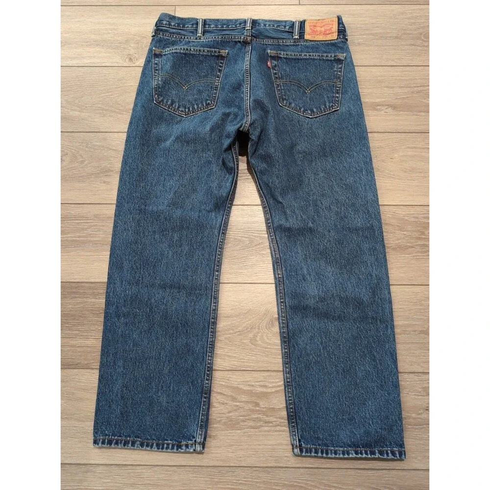 LEVI'S 505 MENS JEANS SZ 38x29(36x29Actual)Blue Straight Regular MEDIUM Wash EUC